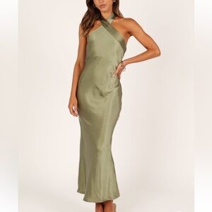 Petal & Pup Grasie Halter Neck Midi Dress